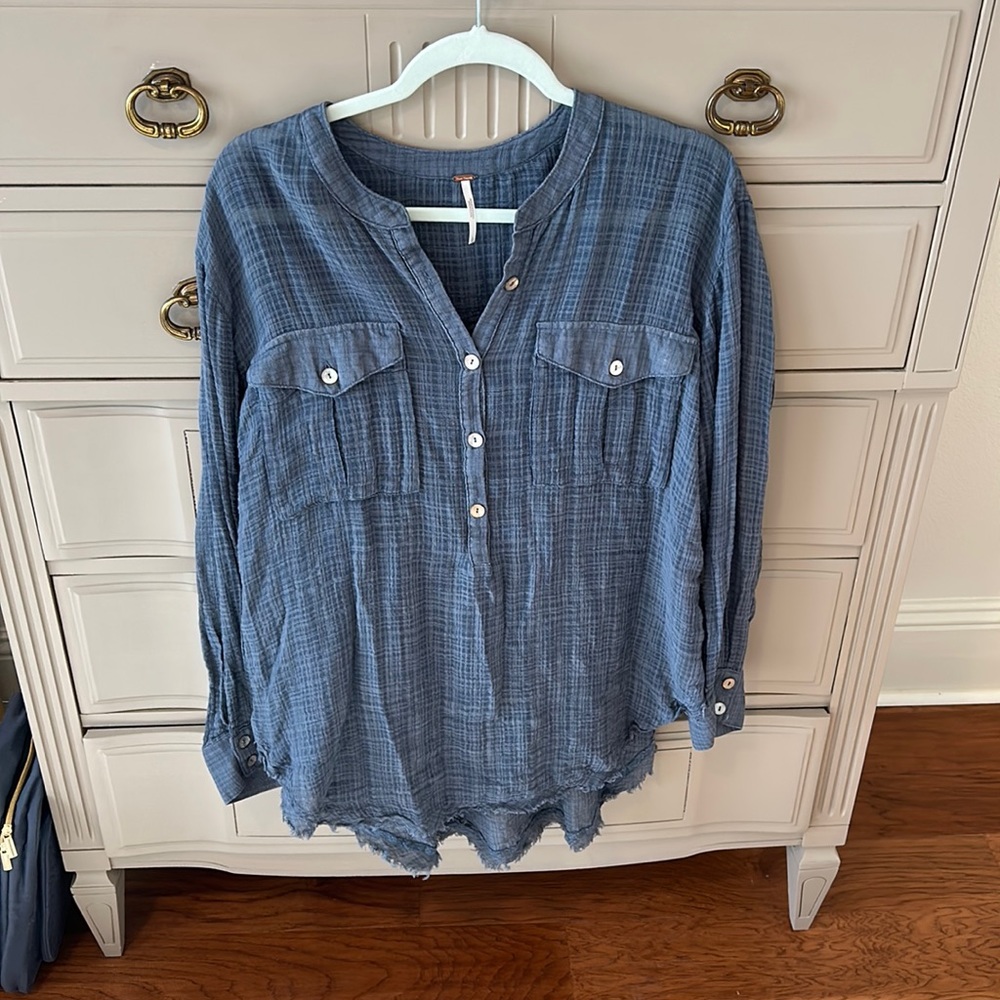 Free people long sleeve button down